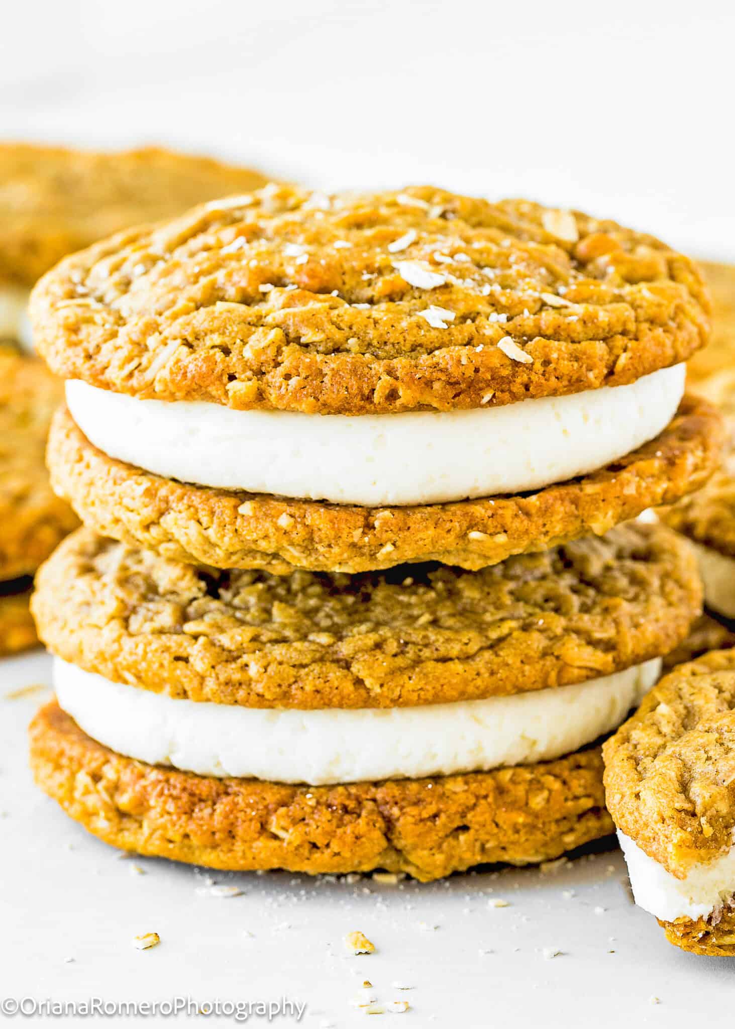 Easy Eggless Oatmeal Cream Pies